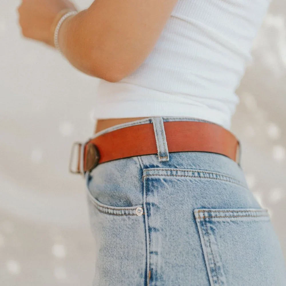 Free People We The Free Getty Leather Belt In Sedona